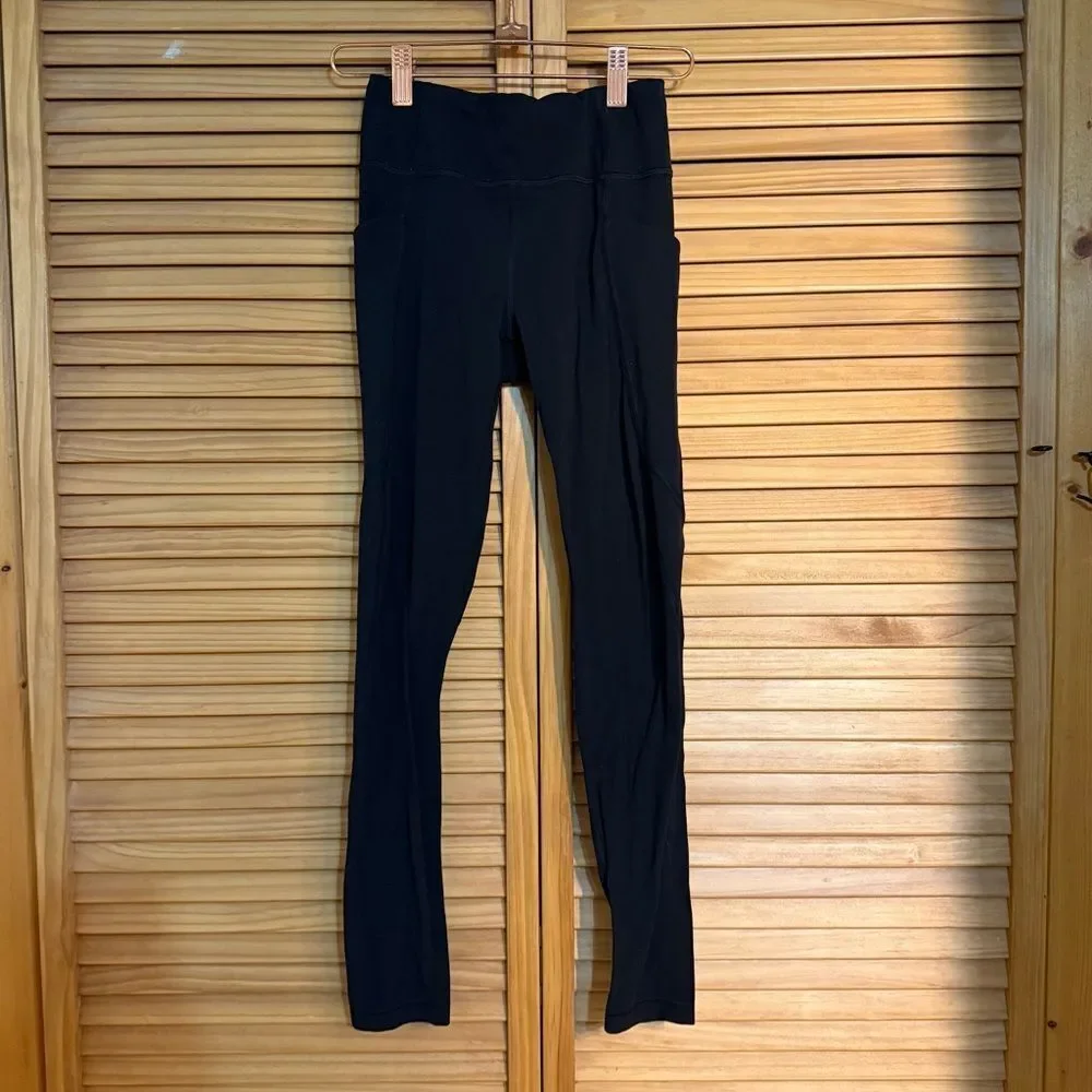 Athleta Girl Black High-Rise Leggings size 12